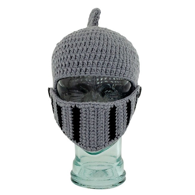 Knitted Knight Helmet Hat – Adult Size