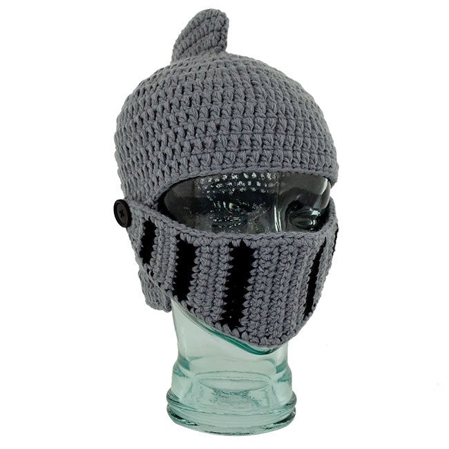 Knitted Knight Helmet Hat – Adult Size