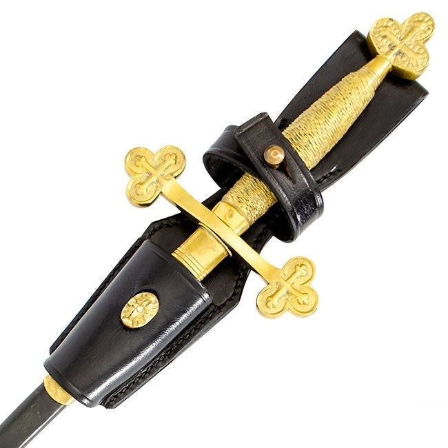 Masonic Sword Button Frog